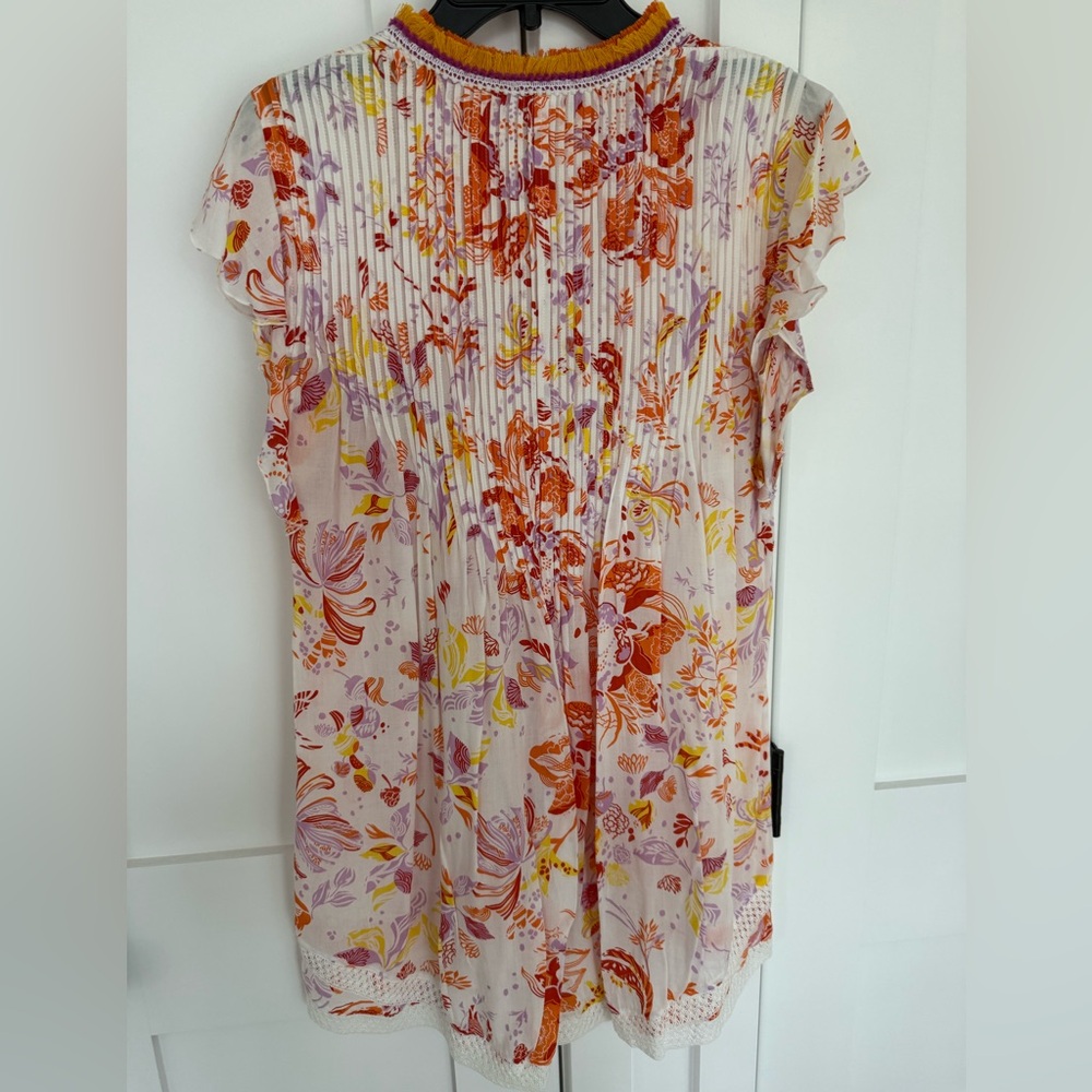 Poupette St. Barth Floral Mini Sasha Dress size M - Picture 2 of 3